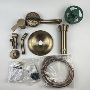 (READ) Moen 82618BZG Meena Posi-Temp 4-Spray Tub & Shower Combo Bronzed Gold