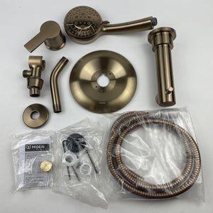 (READ) Moen 82618BZG Meena Posi-Temp 4-Spray Tub & Shower Combo Bronzed Gold