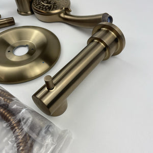 (READ) Moen 82618BZG Meena Posi-Temp 4-Spray Tub & Shower Combo Bronzed Gold