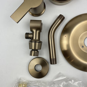 Moen 82618BZG Meena Posi-Temp 4-Spray Tub & Shower Combo Bronzed Gold