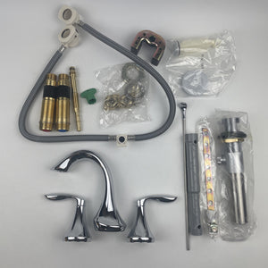 Moen TV6420 Eva High-Arc Widespread Two-Handle Bathroom Faucet Chrome