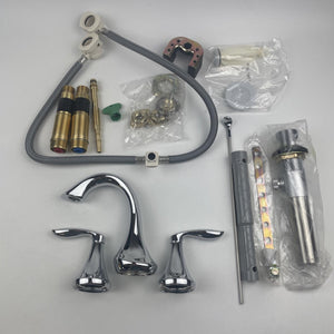 Moen TV6420 Eva High-Arc Widespread Two-Handle Bathroom Faucet Chrome
