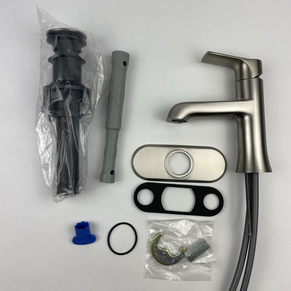 Moen 84540SRN Liso High-Arc Single-Handle Bathroom Faucet Brushed Nickel