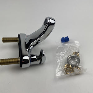 Moen 8886 M-Press Two-Handle Metering Bathroom Faucet 4 in Centerset Chrome