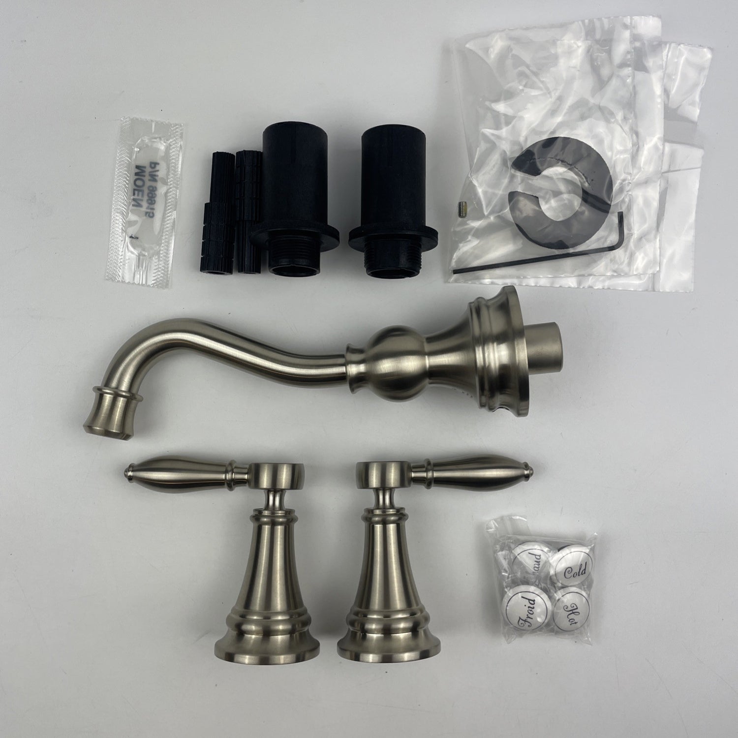 Moen TS42106BN Weymouth Two-Handle Wall-Mount Bathroom Faucet Brushed Nickel