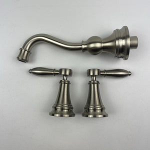 Moen TS42106BN Weymouth Two-Handle Wall-Mount Bathroom Faucet Brushed Nickel