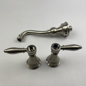 Moen TS42106BN Weymouth Two-Handle Wall-Mount Bathroom Faucet Brushed Nickel