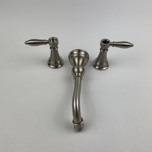 Moen TS42106BN Weymouth Two-Handle Wall-Mount Bathroom Faucet Brushed Nickel
