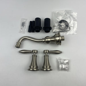 Moen TS42106BN Weymouth Two-Handle Wall-Mount Bathroom Faucet Brushed Nickel