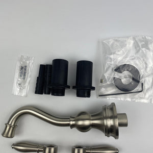 Moen TS42106BN Weymouth Two-Handle Wall-Mount Bathroom Faucet Brushed Nickel