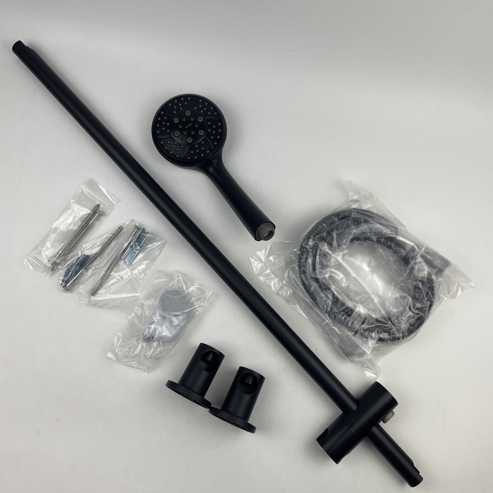 (READ) Moen 3669EPBL Eco-Performance 4-Function Handheld Shower Matte Black