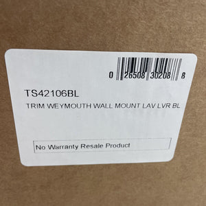 Moen TS42106BL Weymouth Two‑Handle Wall‑Mount Bathroom Faucet Matte Black