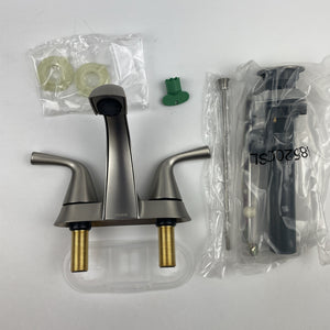 Moen 84768SRN Haber Two‑Handle 4 in Centerset Bathroom Faucet Brushed Nickel