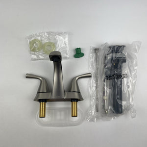 Moen 84768SRN Haber Two‑Handle 4 in Centerset Bathroom Faucet Brushed Nickel