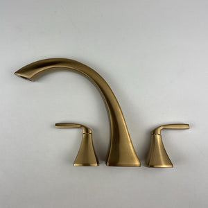 Moen T693BG Voss Two-Handle High-Arc Roman Tub Faucet Trim Kit Brushed Gold