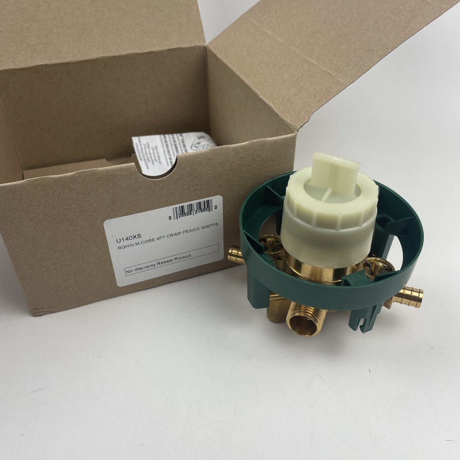 Moen U140XS M-CORE 4-Port Rough-In Mixing Valve ½" Crimp-Ring PEX Connections