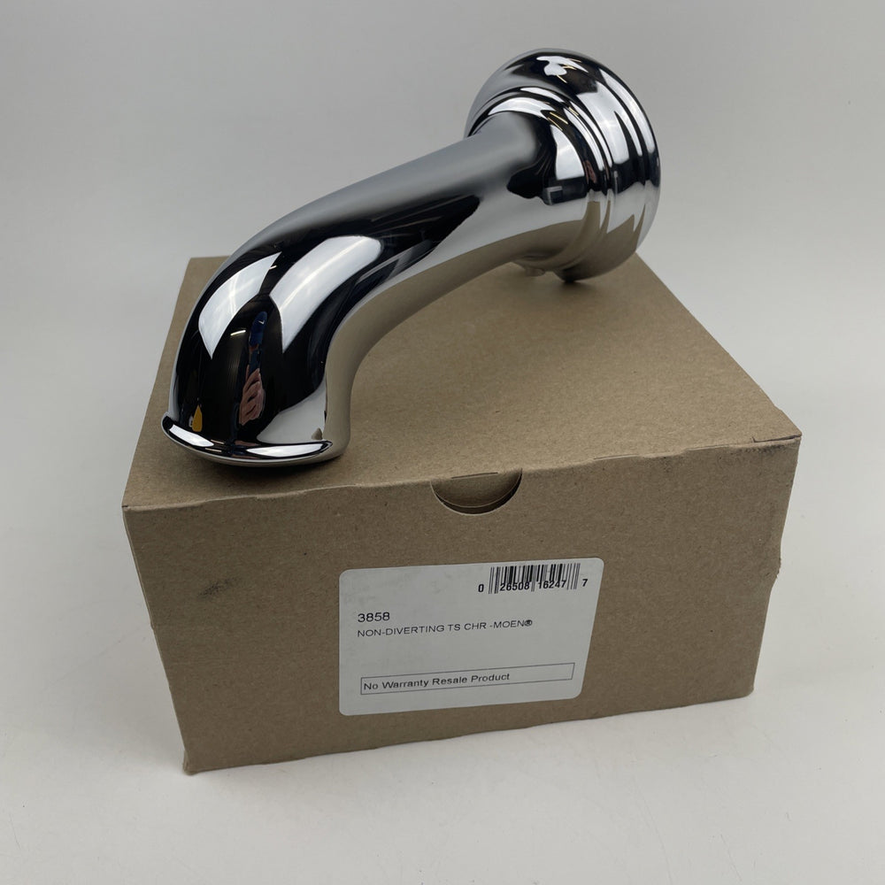 Moen 3858 Dartmoor Tub Spout Non-Diverter 7.25″ Slip-Fit ½″ Connection Chrome