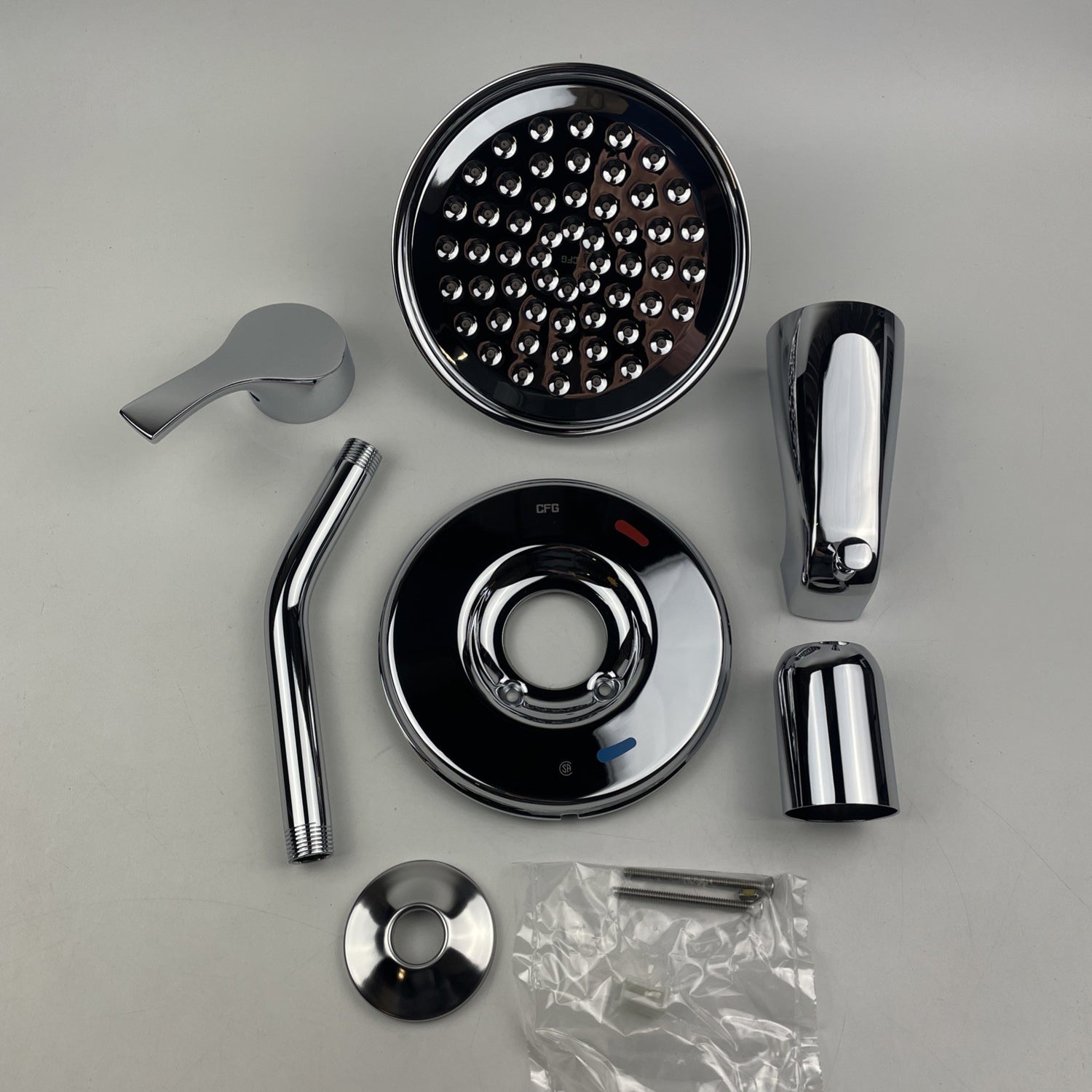 Moen T58913EP Ash Single-Handle Tub & Shower Trim Kit 6-1/2″ Rain Shower Chrome