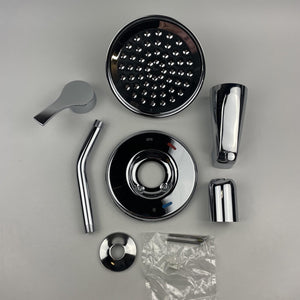 Moen T58913EP Ash Single-Handle Tub & Shower Trim Kit 6-1/2″ Rain Shower Chrome