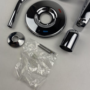 (READ) Moen T58913EP Ash Single-Handle Tub & Shower Trim Kit Rain Shower Chrome