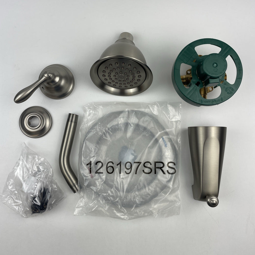 (READ) Moen 82496EPSRN Caldwell Tub & Shower Faucet Spot Resist Brushed Nickel