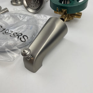(READ) Moen 82496EPSRN Caldwell Tub & Shower Faucet Spot Resist Brushed Nickel