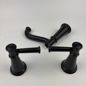 Moen T6405BL Belfield Two-Handle Widespread Bathroom Sink Faucet Matte Black