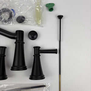 Moen T6405BL Belfield Two-Handle Widespread Bathroom Sink Faucet Matte Black