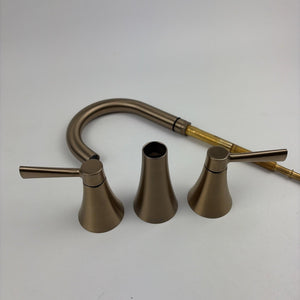 Moen 84023BZG Ronan Single-Handle Bathroom Sink Faucet with Drain Brushed Gold