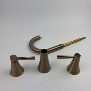 Moen 84023BZG Ronan Single-Handle Bathroom Sink Faucet with Drain Brushed Gold