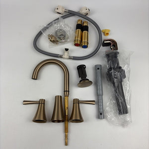 Moen 84023BZG Ronan Single-Handle Bathroom Sink Faucet with Drain Brushed Gold