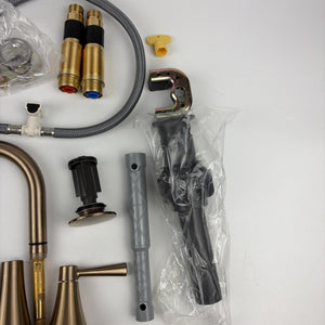 Moen 84023BZG Ronan Single-Handle Bathroom Sink Faucet with Drain Brushed Gold