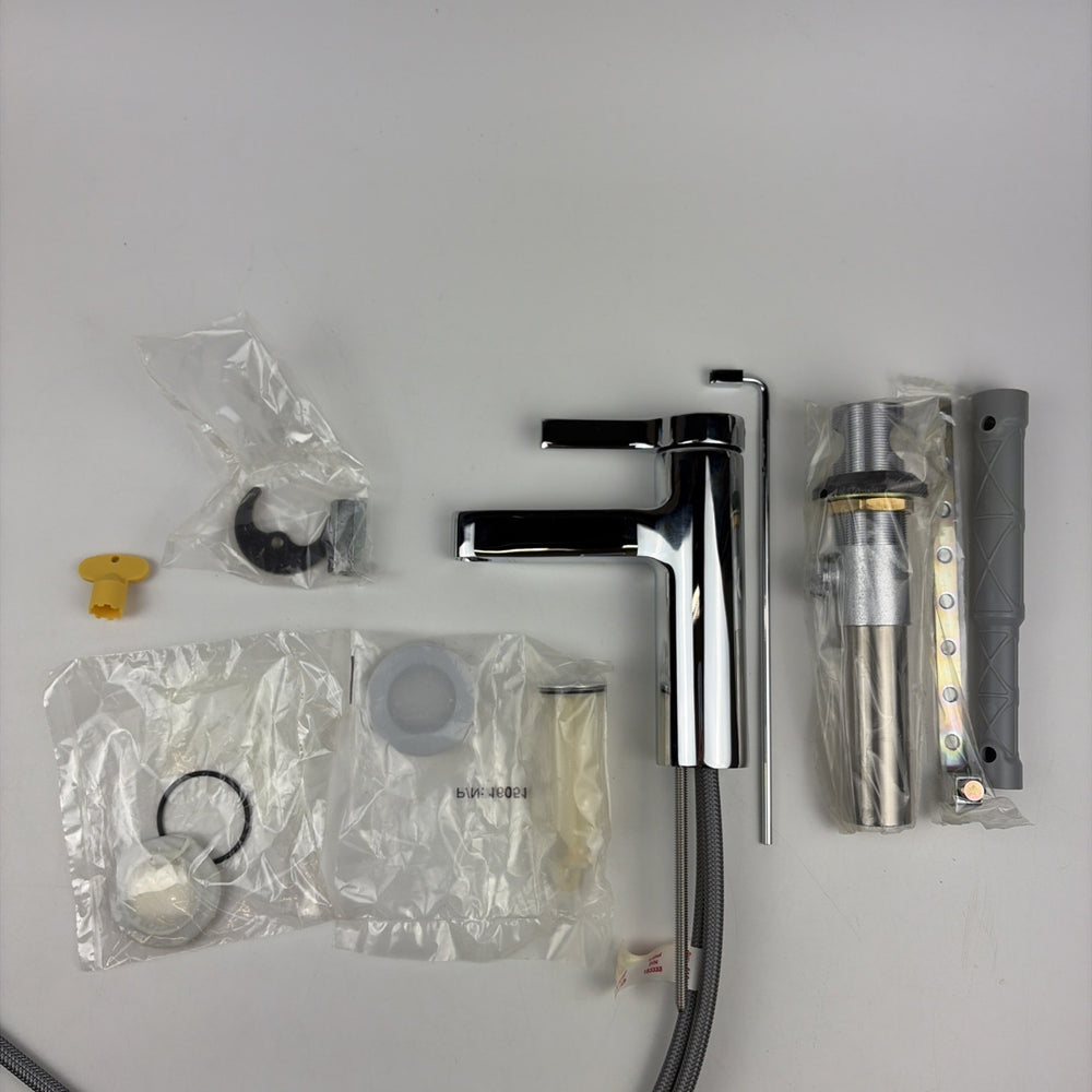Moen 6710 Vichy One Handle Bathroom Sink Faucet Drain Assembly WaterSense Chrome