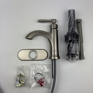 Moen 84970SRN Halle One-Handle Single Hole Bathroom Faucet Brushed Nickel