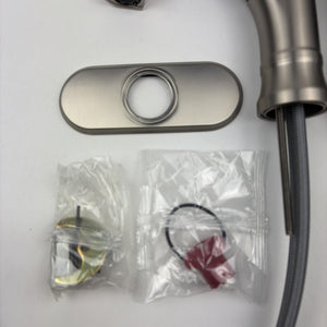 Moen 84970SRN Halle One-Handle Single Hole Bathroom Faucet Brushed Nickel