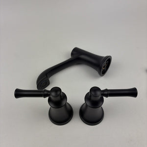 Moen T6805BL Dartmoor Two-Handle Widespread Bathroom Faucet Matte Black