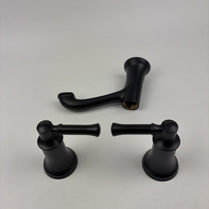 Moen T6805BL Dartmoor Two-Handle Widespread Bathroom Faucet Matte Black