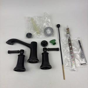 Moen T6805BL Dartmoor Two-Handle Widespread Bathroom Faucet Matte Black